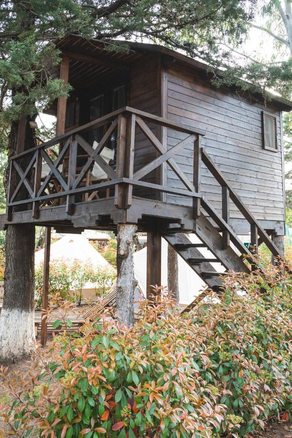 Hotel Nisi Glamping Paralía Rachon Esterno foto